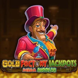 Play Gold Factory Jackpots Mega Moolah slot by Aurum Signature Studios on omnislots.eu.com