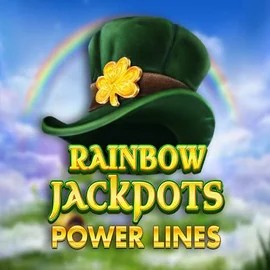 Rainbow Jackpots Power Lines by Red Tiger Gaming, showcased at omnislots.eu.com – game logo